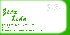 zita reha business card